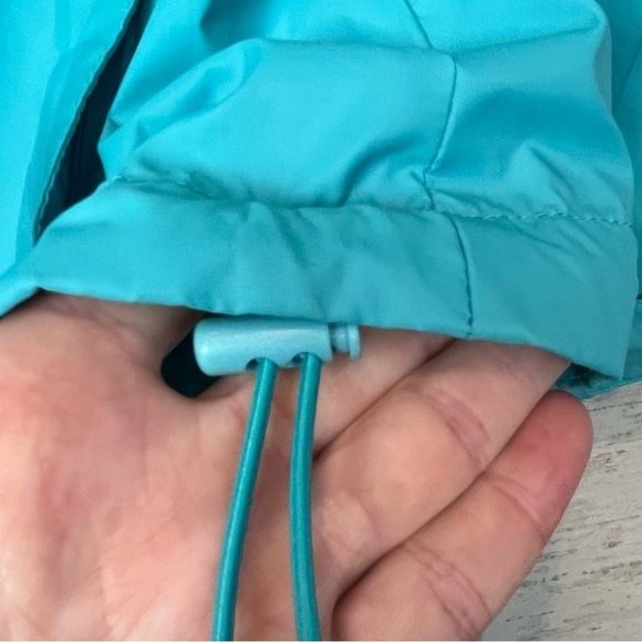 Columbia Nylon Blue Rain Wind Coat Large Packable - Picture 12 of 16